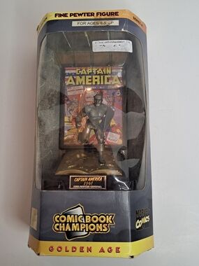 Marvel: Captain America Fine Pewter 1941 Golden Age Figure Comic Book Champions